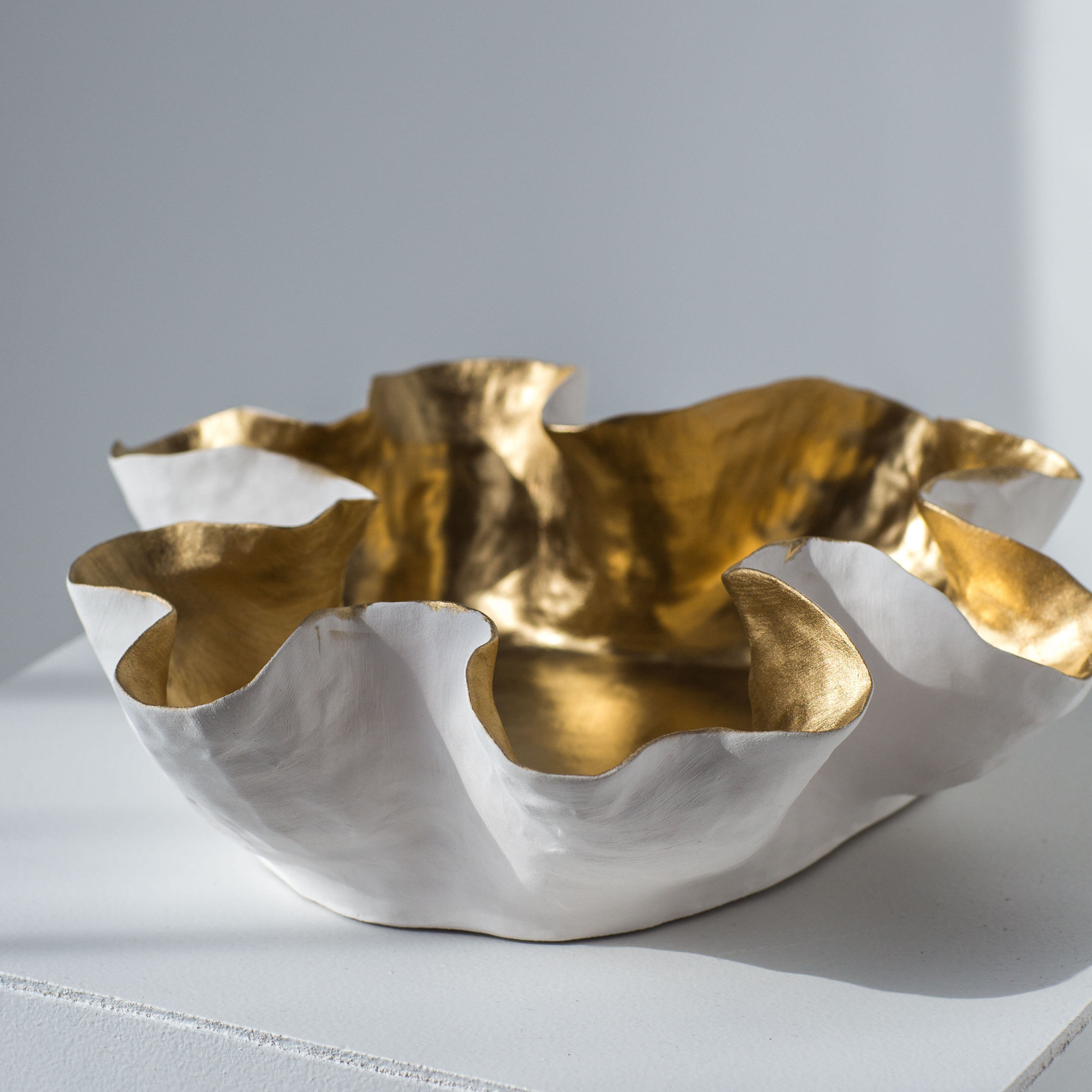 Скульптурная ваза "Golden Duo" by Ирина Дукина — дизайнерская мебель, свет и декор Made Sense