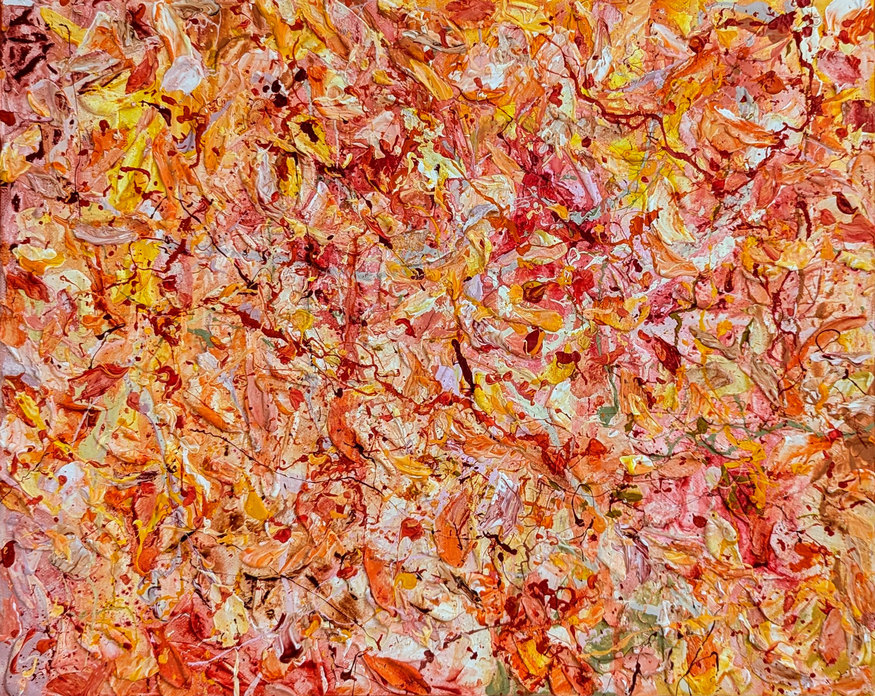 Картина "Оранжевая" 
