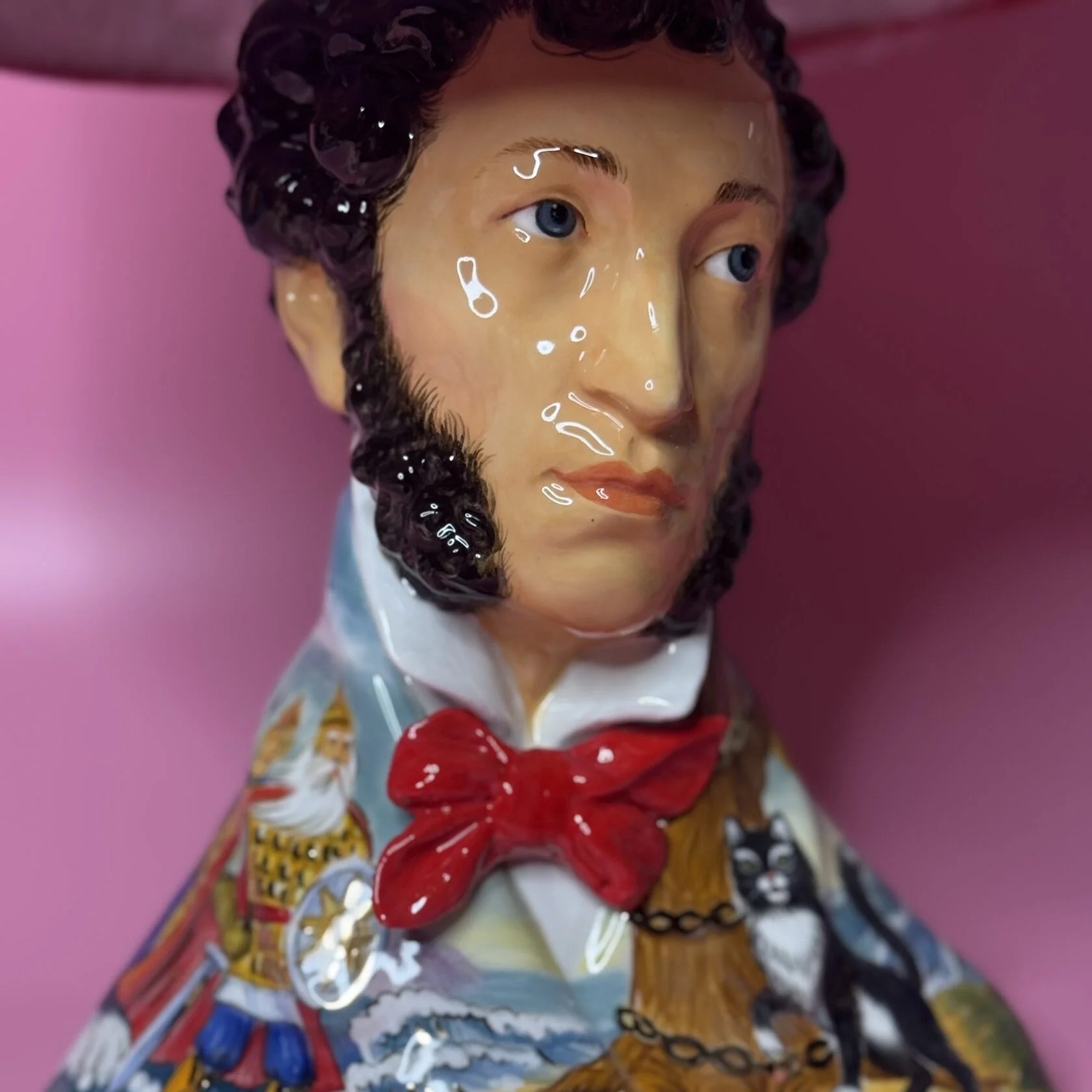 Настольная лампа Пушкин "Черный кот ученый" - изображение 1