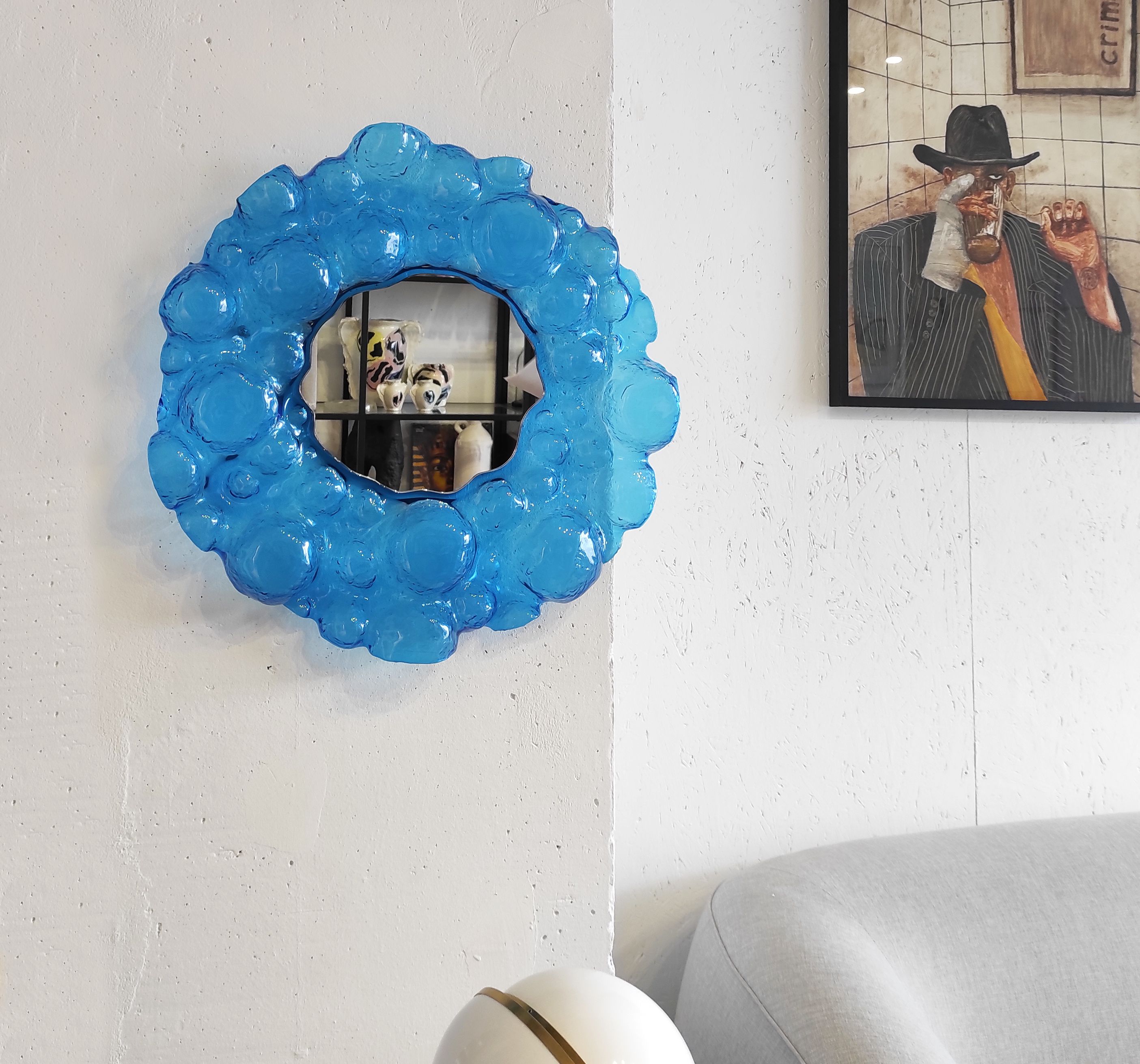 Зеркало стеклянное «Bubble» круглое - изображение 2