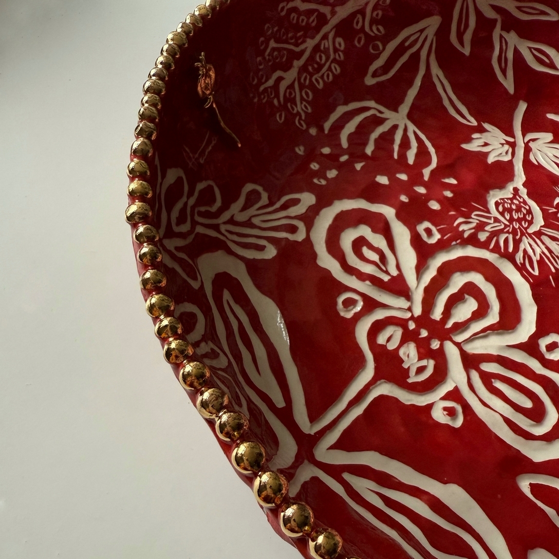 Блюдо "Pole" красное - изображение 2