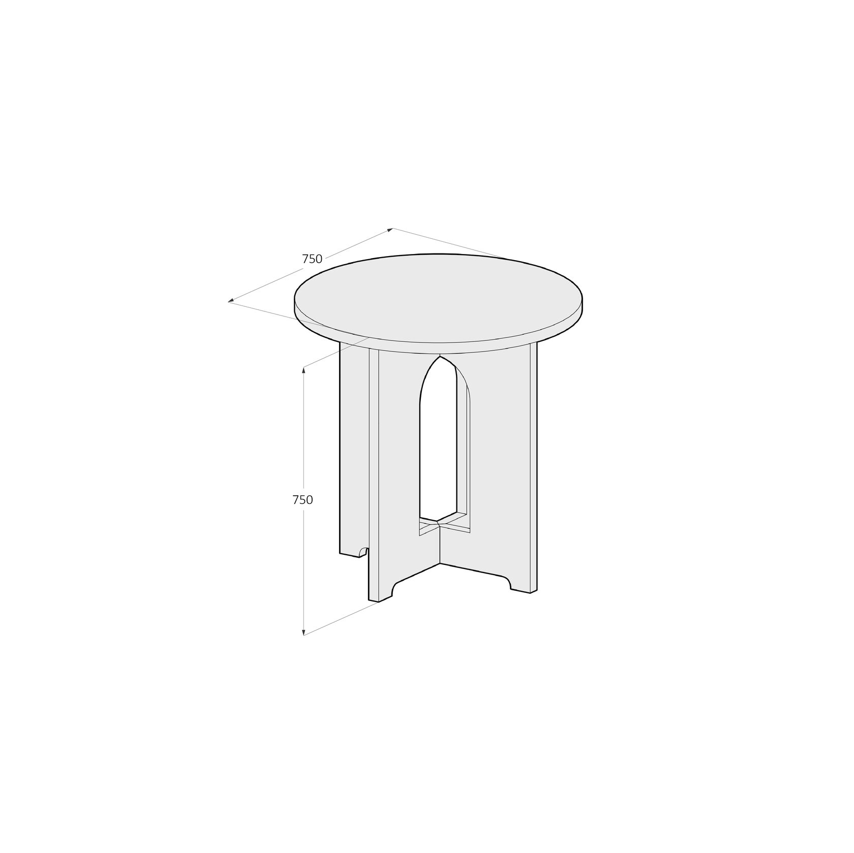 Стол АРКА круглый - изображение 7
