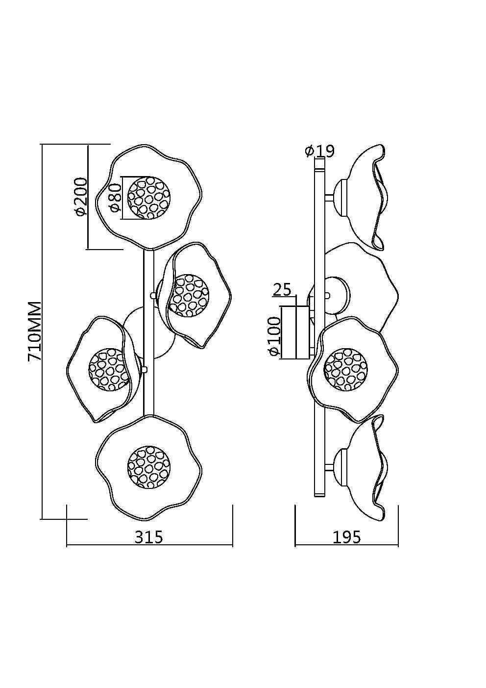 Настенный светильник (бра) Maytoni MOD207WL-04BS - изображение 7