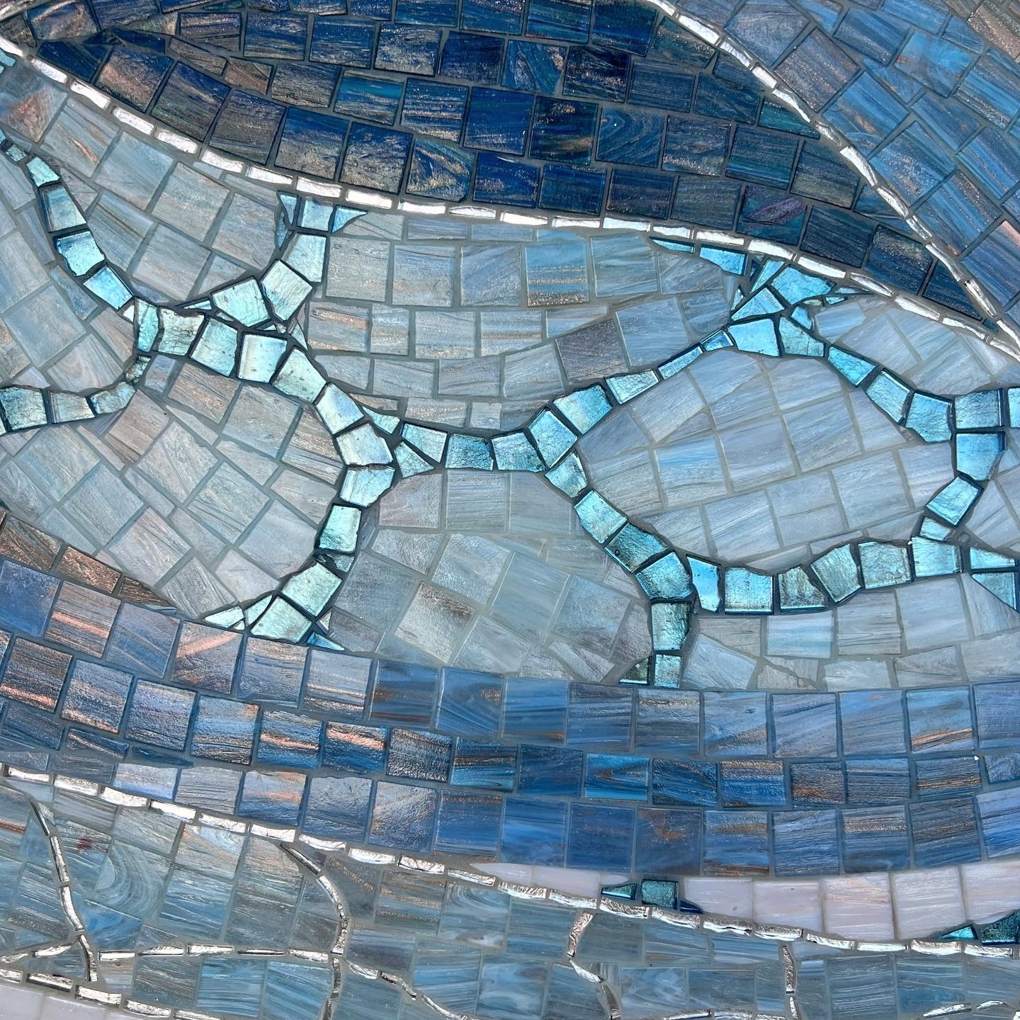 Панно Shades of blue by Юлия Горбунова — дизайнерская мебель, свет и декор Made Sense