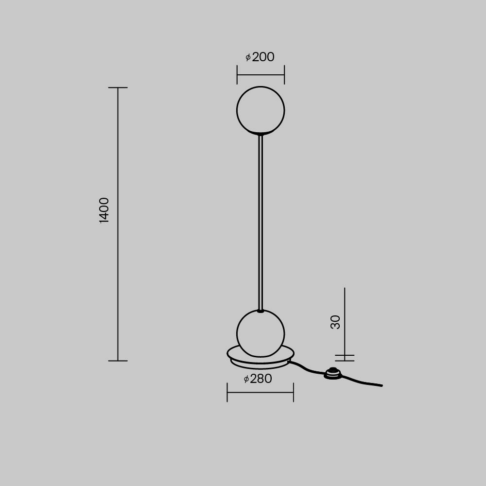 Напольный светильник (торшер) Maytoni MOD427FL-L20B3K - изображение 6