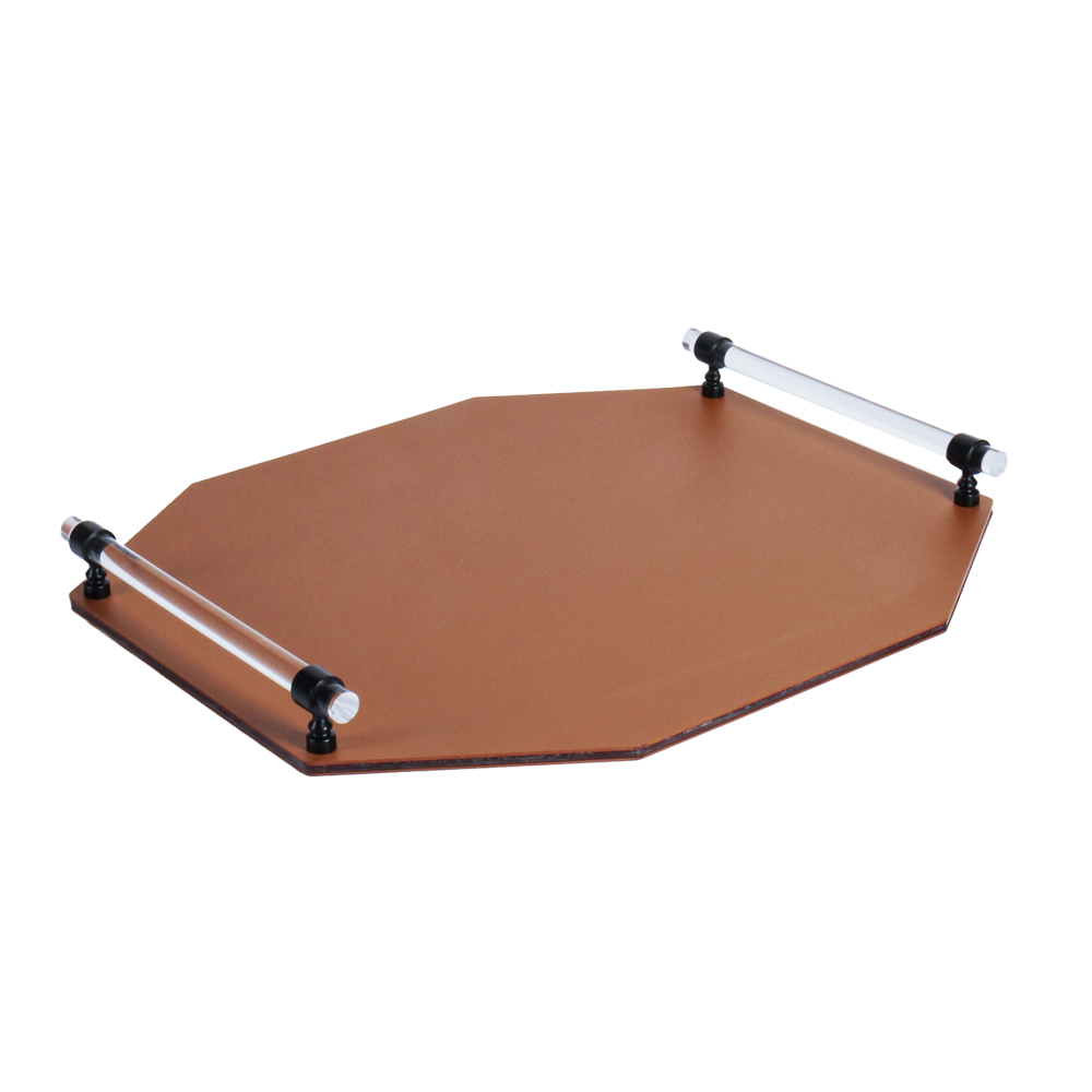  Поднос Linfinito октагон (09-Cognac, Graphite matt)