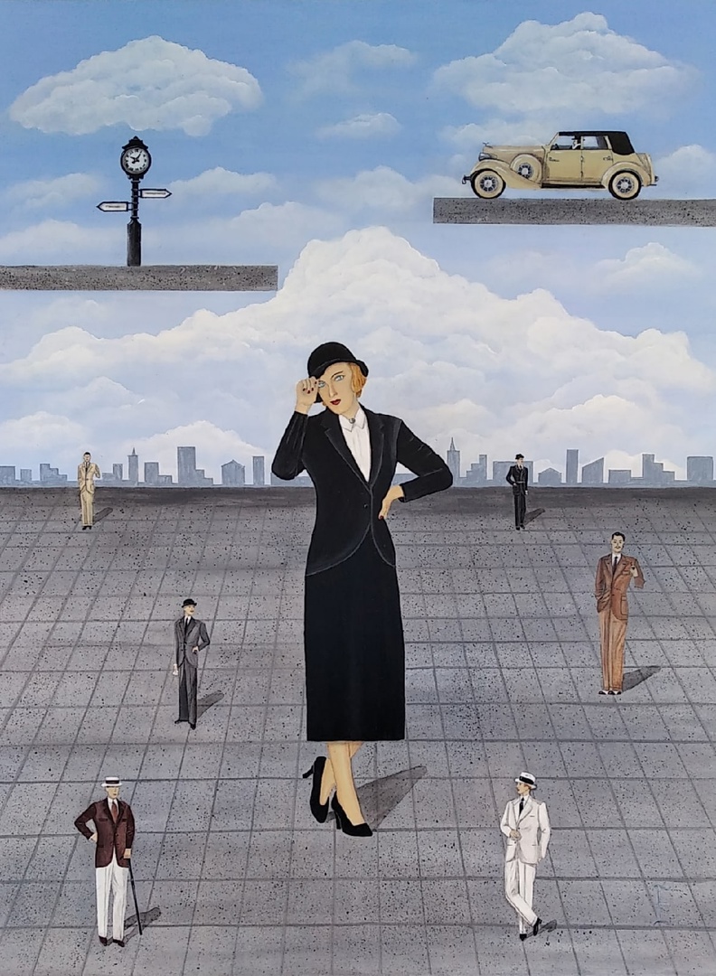 Картина "Бизнес - леди" 