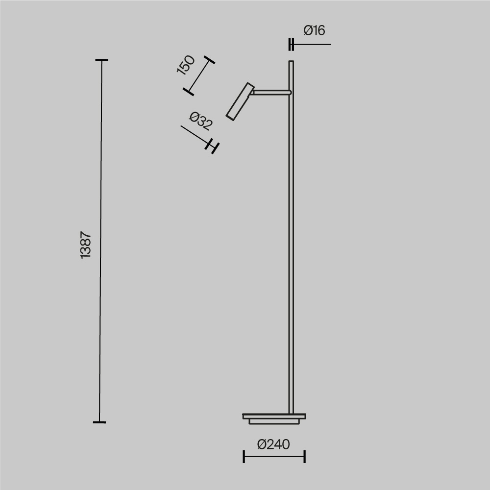 Напольный светильник (торшер) Maytoni Z010FL-L8W3K - изображение 13