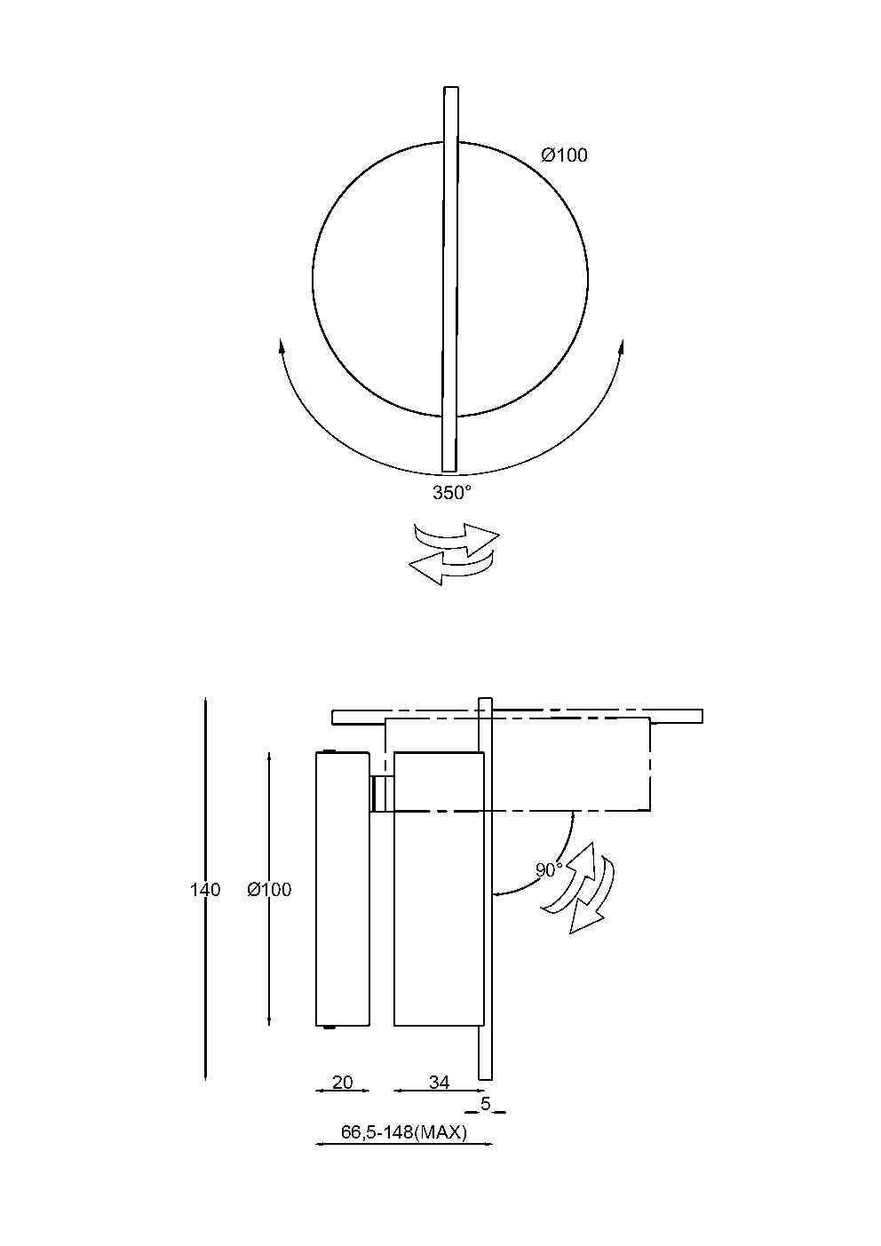 Настенный светильник (бра) Maytoni MOD180WL-L4W3K - изображение 6