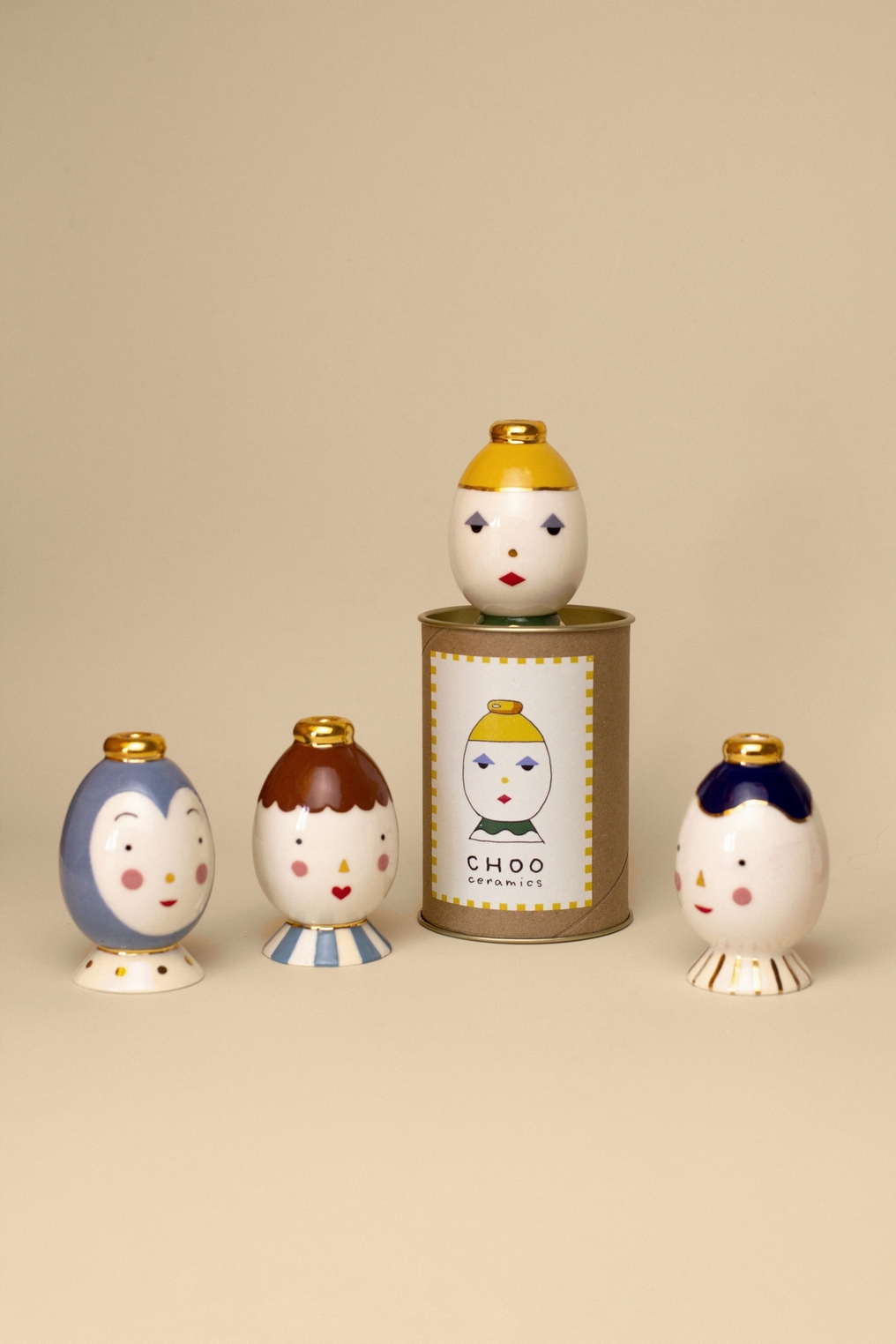 Подсвечник-персонаж blue by CHOO CERAMICS — дизайнерская мебель, свет и декор Made Sense
