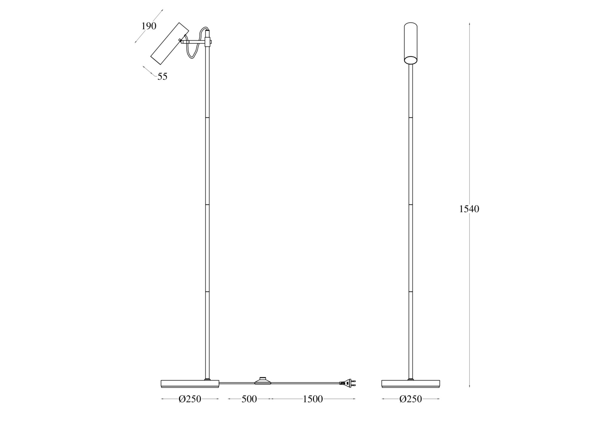 Напольный светильник (торшер) Maytoni MOD129FL-01W - изображение 4