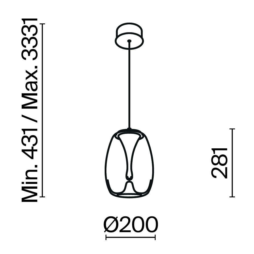 Подвесной светильник Maytoni MOD282PL-L8G3K - изображение 3