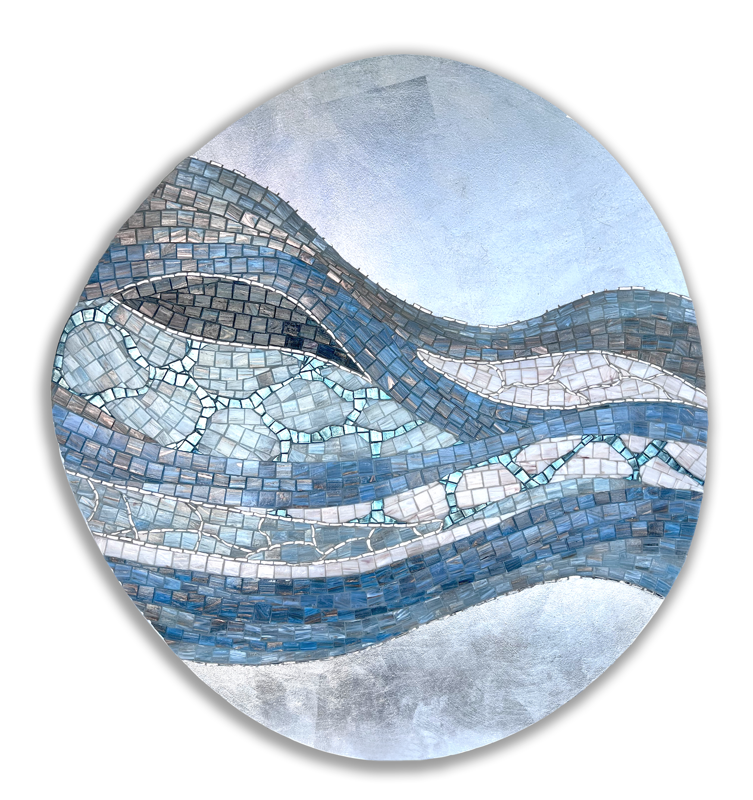 Панно Shades of blue by Юлия Горбунова — дизайнерская мебель, свет и декор Made Sense