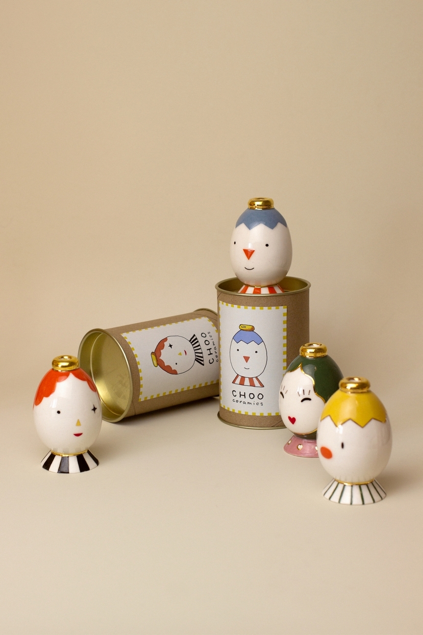 Подсвечник-персонаж green by CHOO CERAMICS — дизайнерская мебель, свет и декор Made Sense