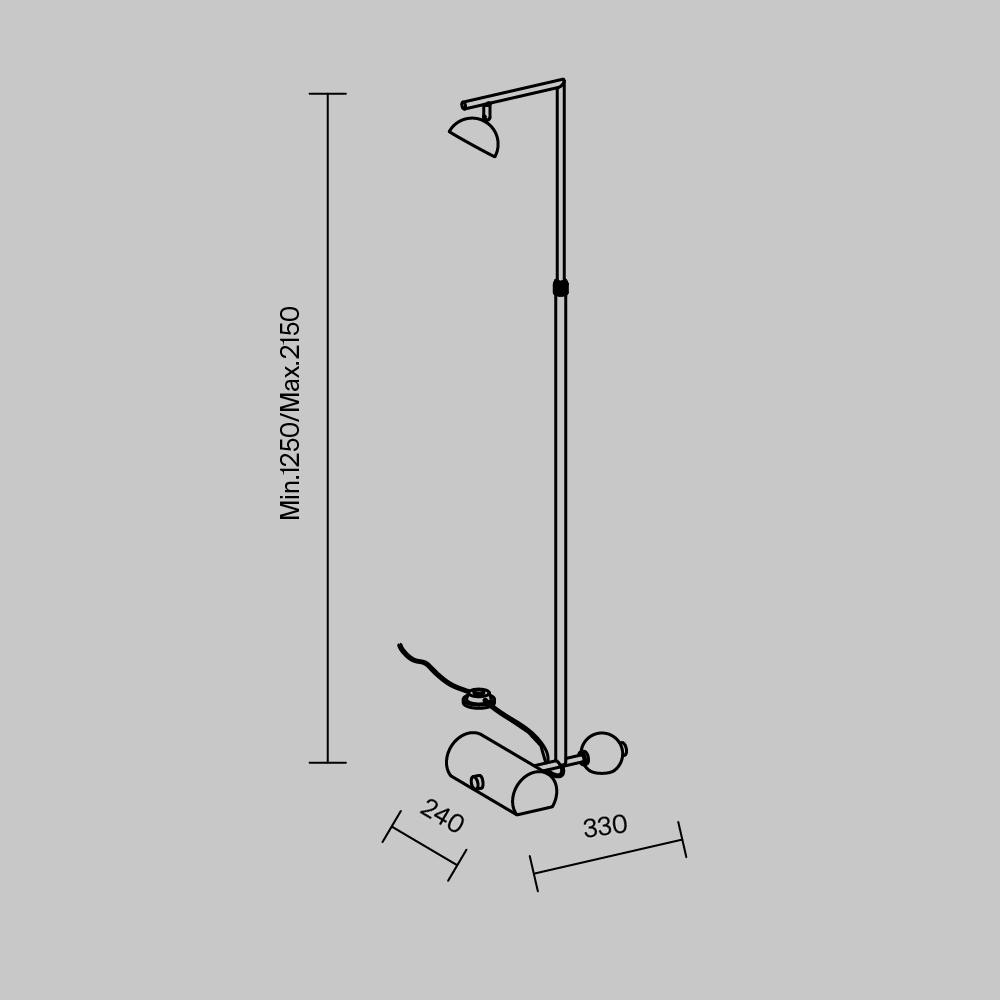 Напольный светильник (торшер) Maytoni MOD372FL-L10B3K - изображение 16