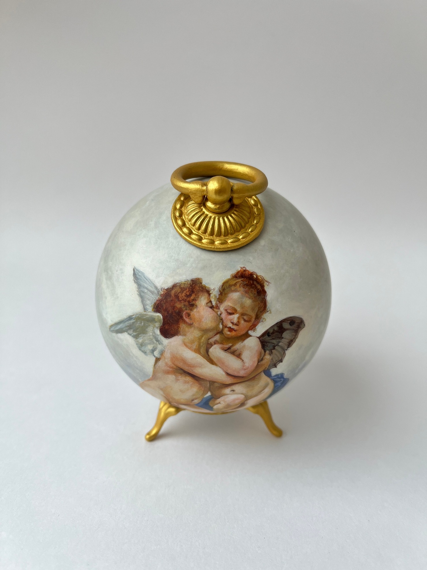 Коллекционный шар по мотивам картины Уильяма-Адольфа Бугро  «Амур и Психея» 1890 - изображение 3