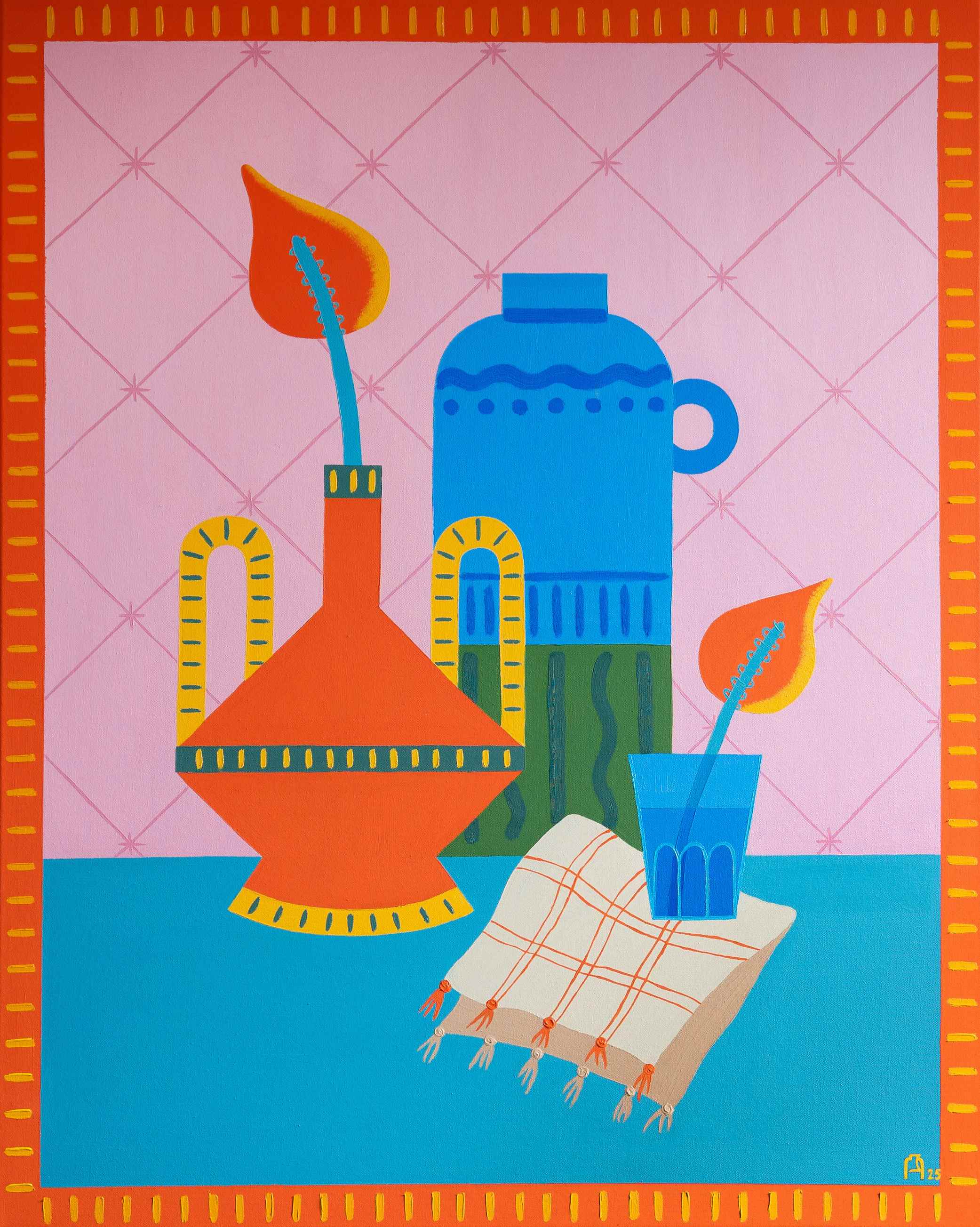 Картина "Глина и стекло" 