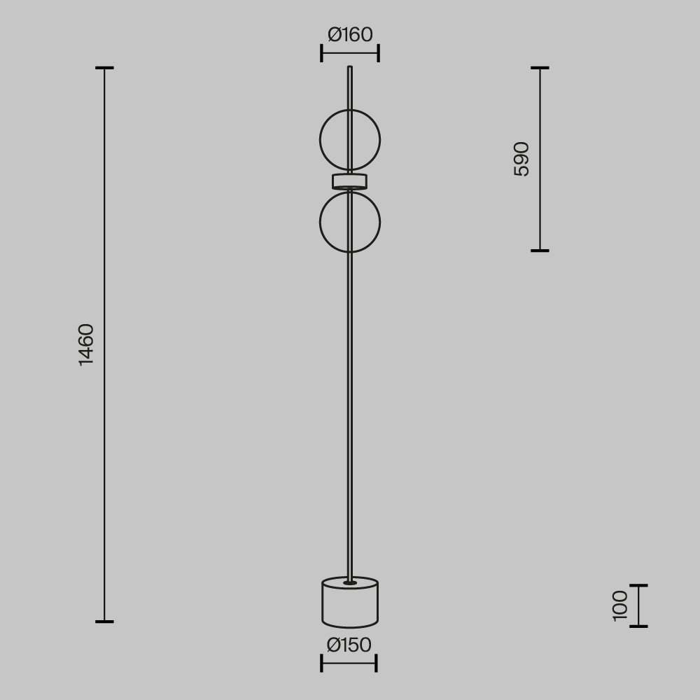 Напольный светильник (торшер) Maytoni MOD478FL-L15B3K - изображение 13