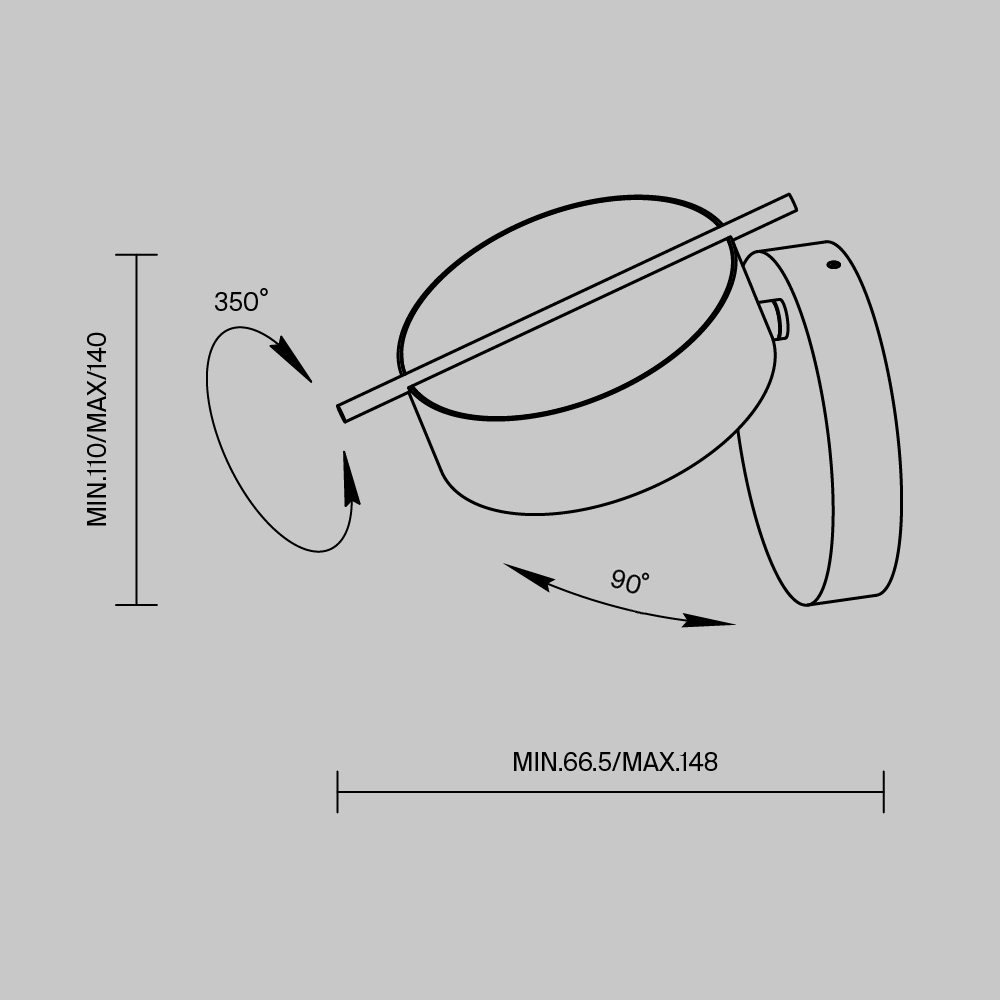 Настенный светильник (бра) Maytoni MOD180WL-L4W3K - изображение 7