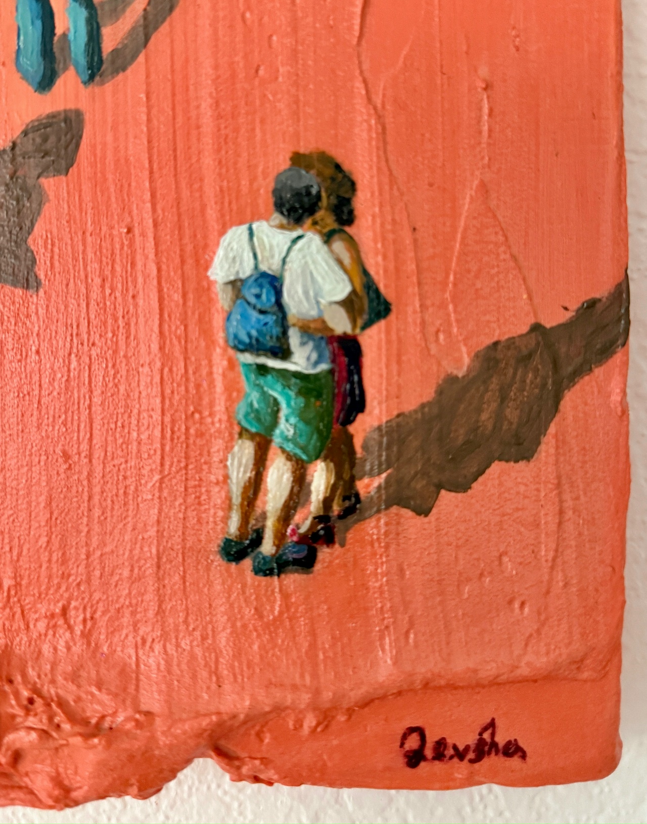 Фактурная картина «Большой город. Зарисовка» - изображение 5