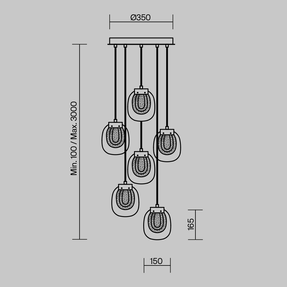 Подвесной светильник Maytoni MOD367PL-L18BBSK - изображение 13