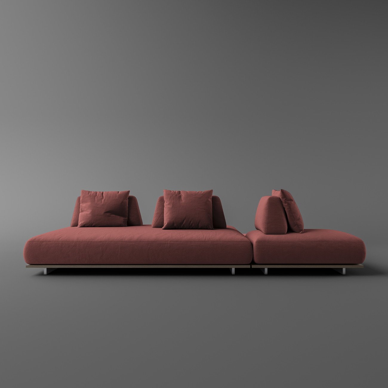 Модульный панорамный диван FLAT SOFA by BY FURNITURE — дизайнерская мебель, свет и декор Made Sense