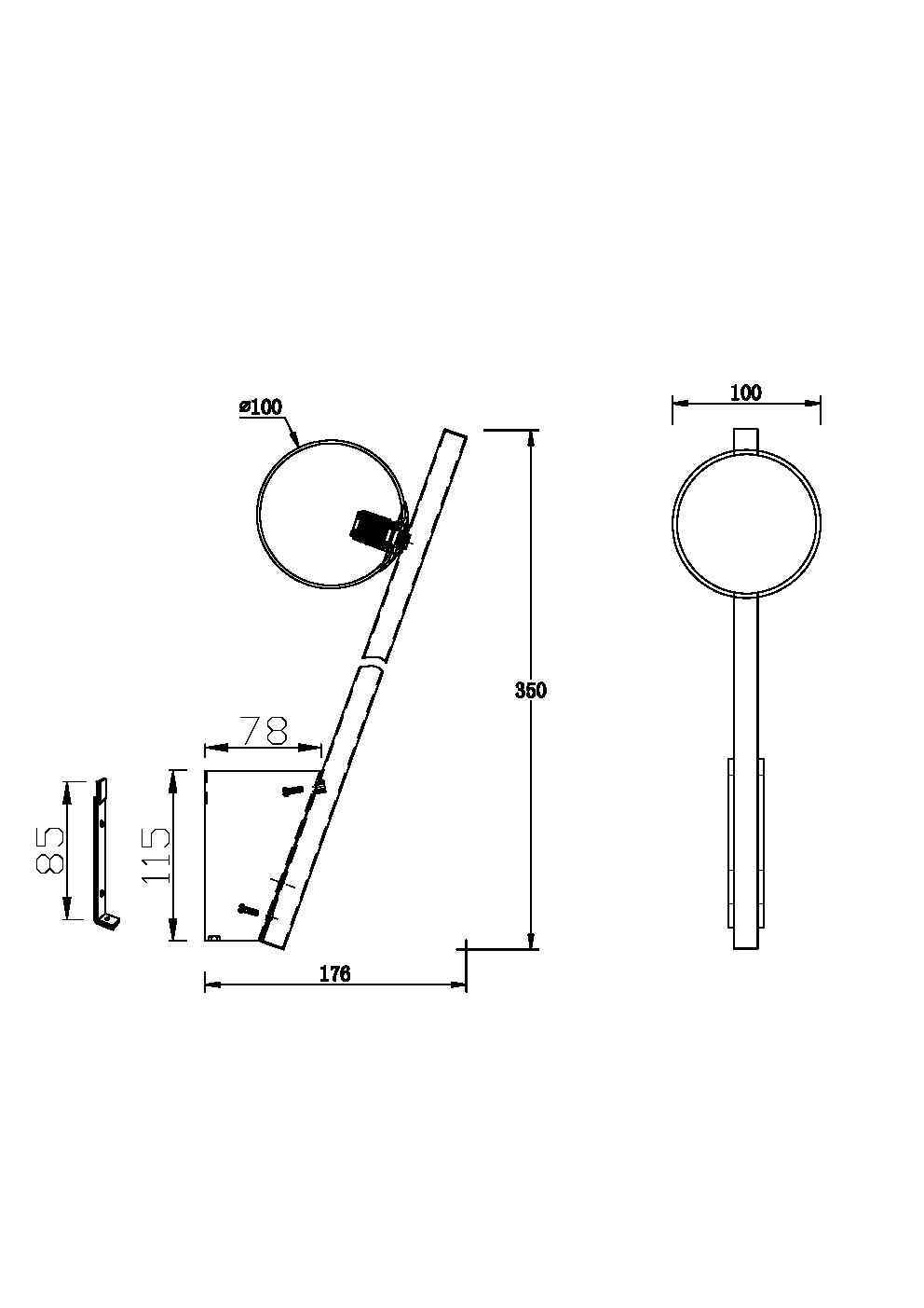 Настенный светильник (бра) Maytoni MOD175WL-01G - изображение 2