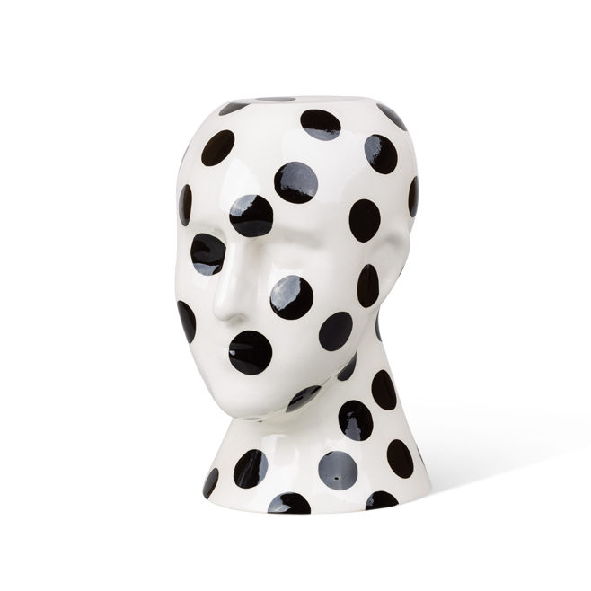 Ваза "Голова" горох