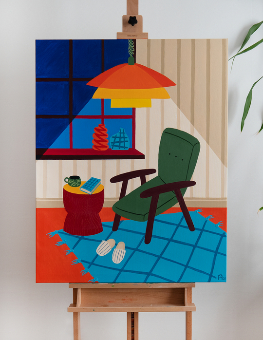 Картина "Лучи уюта в тишине. Конец рабочего дня." - изображение 5