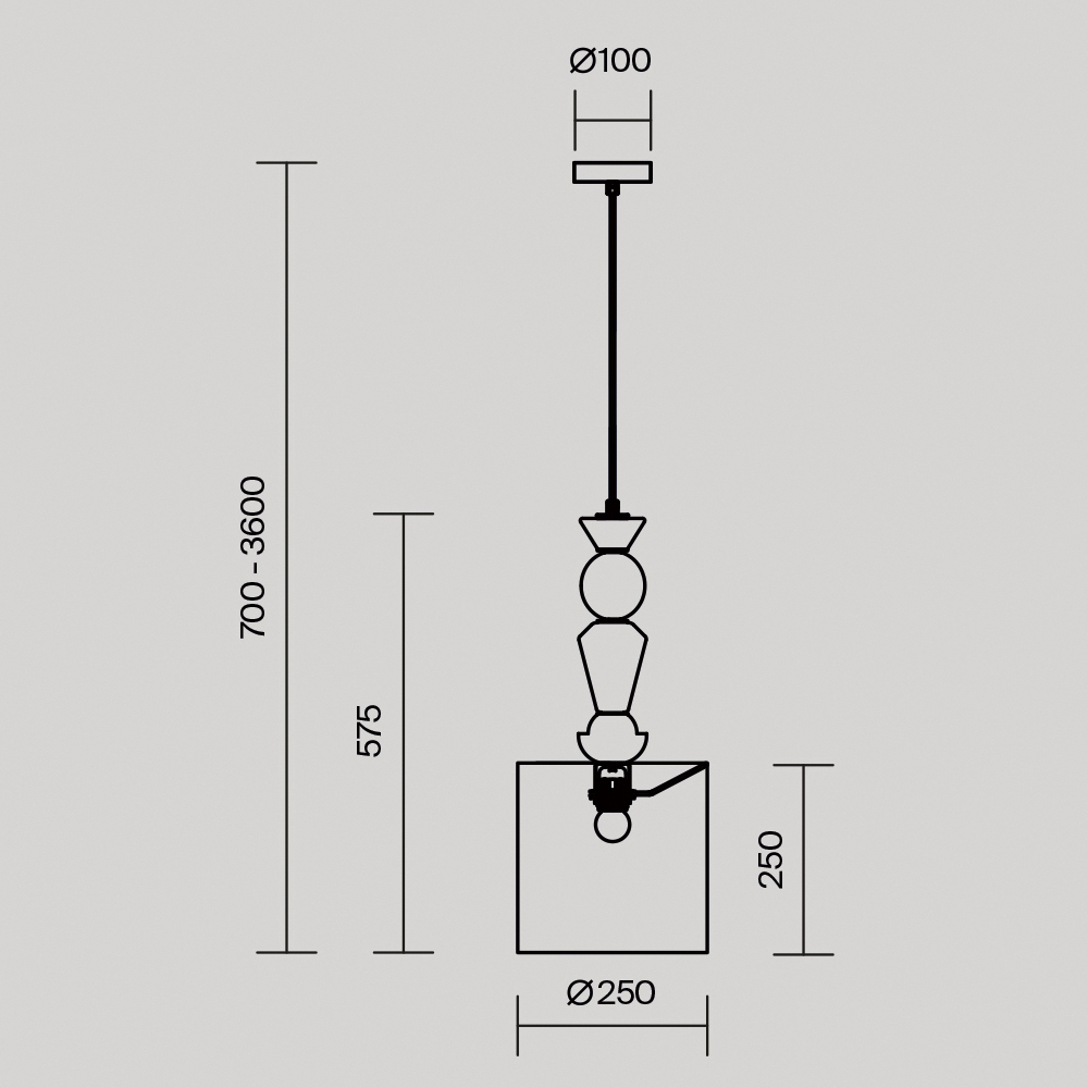 Подвесной светильник Maytoni MOD298PL-01W2 - изображение 3