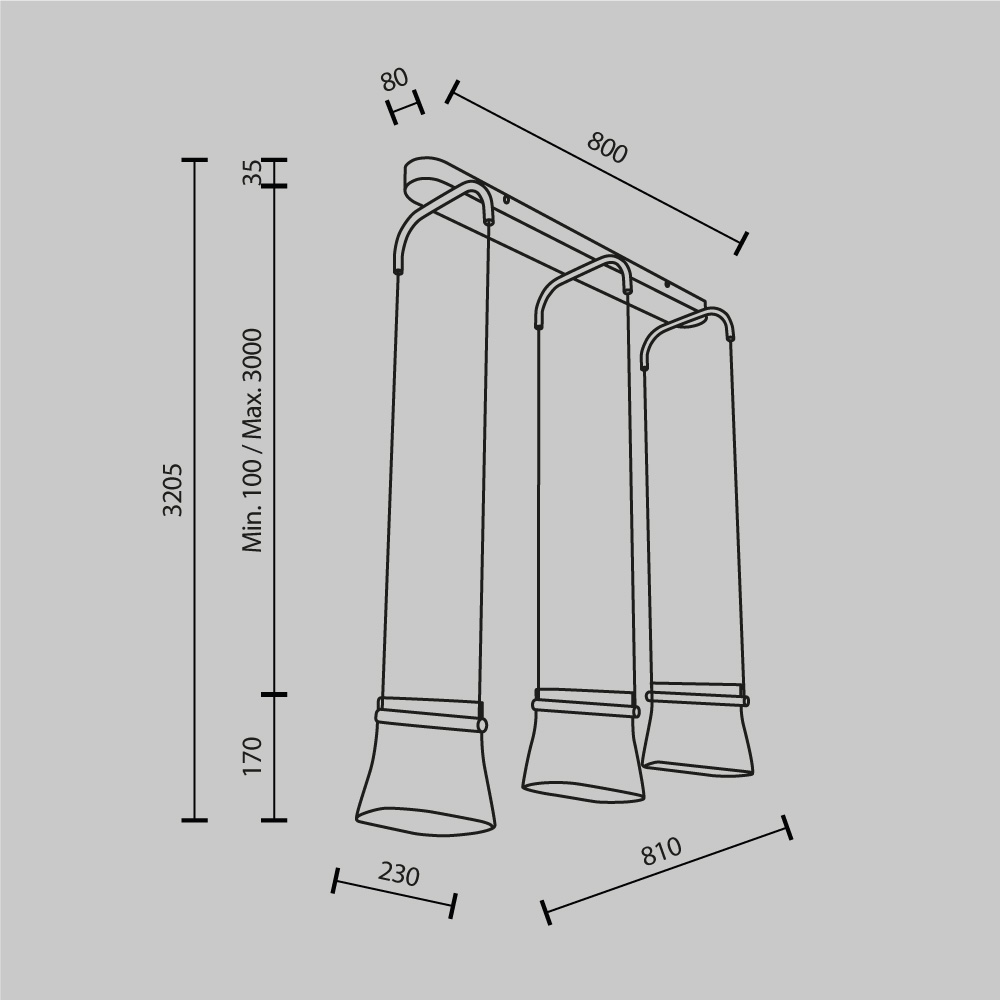 Подвесной светильник Maytoni MOD170PL-L24BS3K - изображение 9