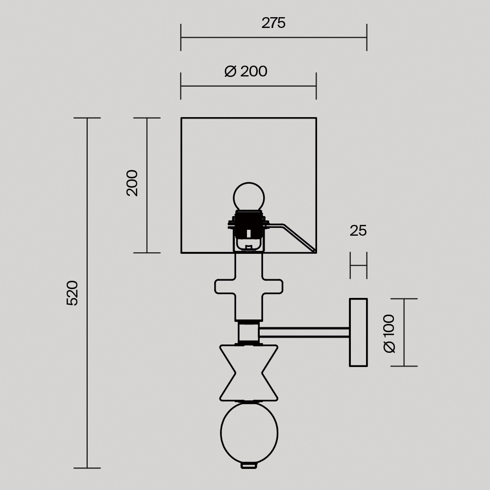 Настенный светильник (бра) Maytoni MOD298WL-01W - изображение 2