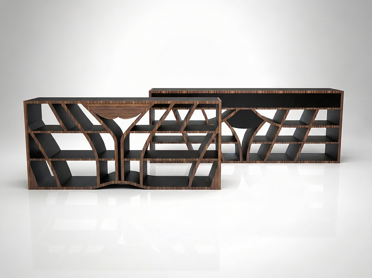 Коллекция стеллажей "Коктейль" и "Мини"